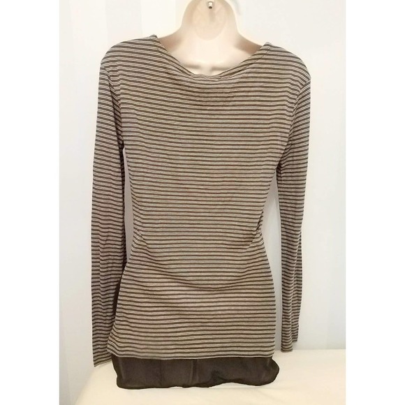 AllSaints Miro Long Sleeve Stripe Tee US8 UK12 NWT - Picture 4 of 8